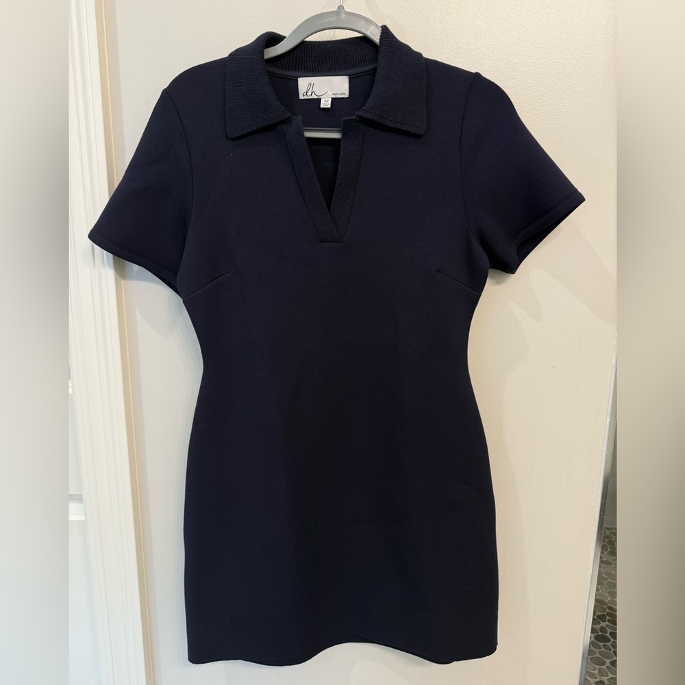 dh NEW YORK Maya Scuba Collared Dress